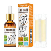 Pet Ear Cleaner Drops, Dog & Cat Ear Care Solution With Aloe, Glycerin & Tea Tree Oil, Gentle Ear Cleanser For Removing 