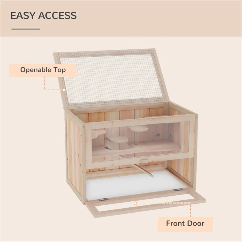 Wooden Hamster Cage