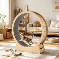 Wooden Cat Exercise Wheel
