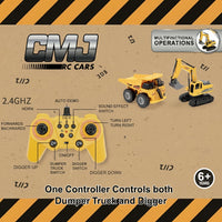 Remote Control Excavator Construction Vehicle Set Educational Construction Toy For Children