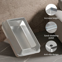 Only Self Pickup---Stainless Steel Cat Litter Box