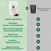 Dog Hip Joint Supplement Hemp Glucosamine Chews Senior Large Breed