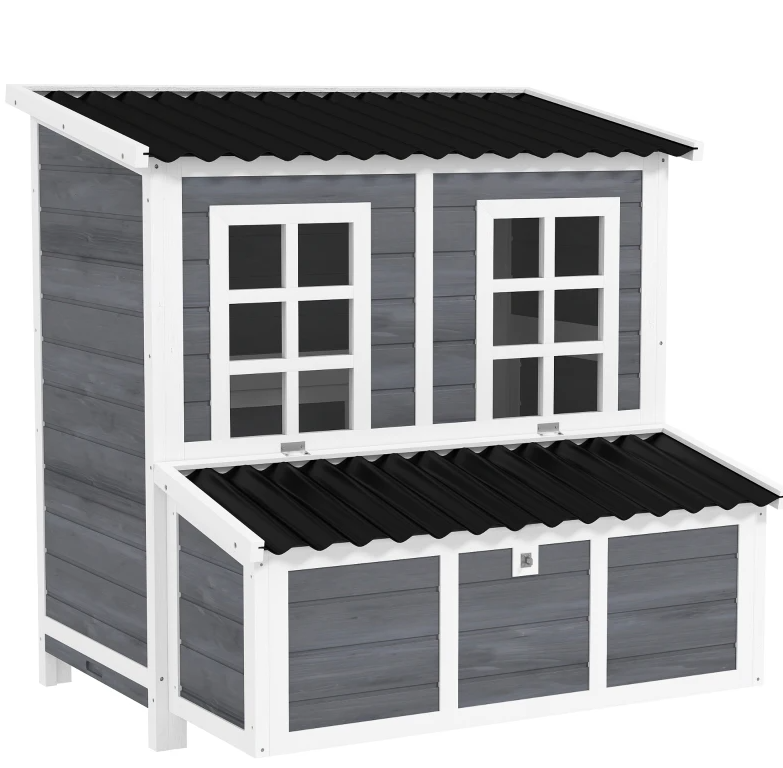Wooden Pet Coop With Nesting Box
