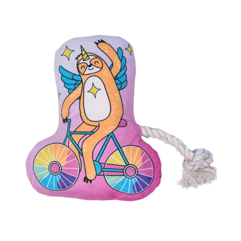 Slow Biker Plush Dog Toy – with Squeaker & Crinkle Paper for Fun Play - BIG FRENCHIES
