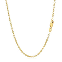 14k Yellow Gold Round Cable Link Chain 1.9mm