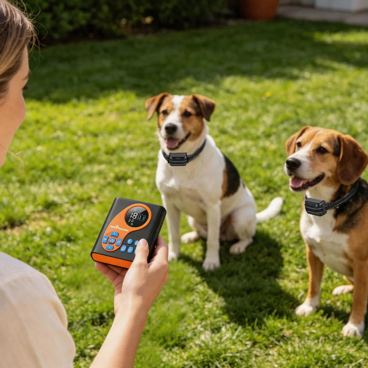 2 In 1 Wireless Dog Fence System with 1/2 Training Collars(Options) Invisible Dog Fence IP68 Waterproof with 722FT Adjus