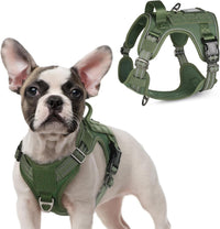No Pull Tactical Dog Harness Molle Vest Adjustable Medium Large Dogs