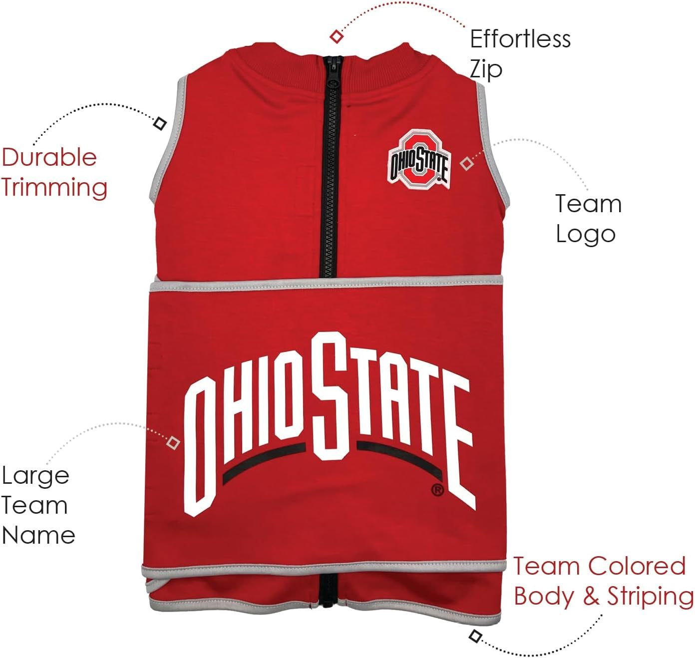 NCAA Calming Vest for Dogs & Cats – All Teams & Sizes
