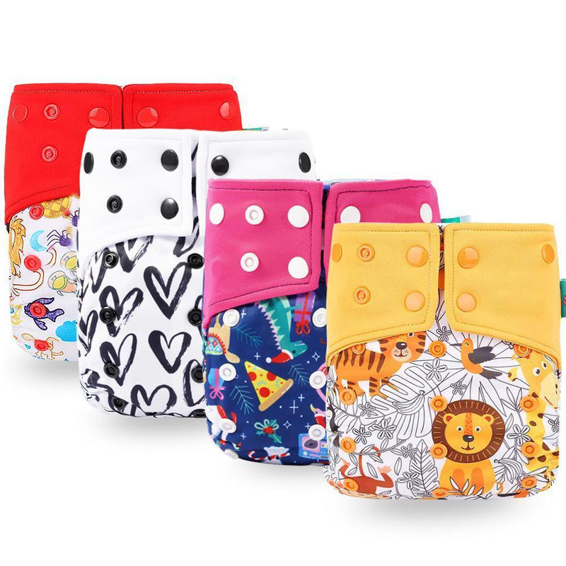 Trend New Print Eco-friendly Cloth Diaper Baby pocket Waterproof Cartoon Owl Baby Diapers Reusable Cloth Nappies For Baby and Kids - BIG FRENCHIES