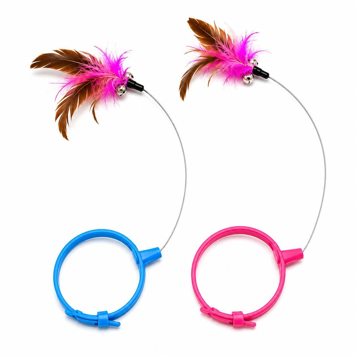 Wearable Cat Feather Collar Toy Interactive Neck-Worn Cat Teaser Automatic Exercise Toy Boosts Pet Activity Levels