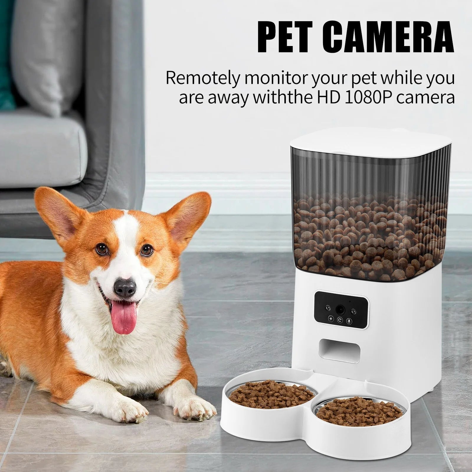 Automatic Pet Feeder with Camera - BIG FRENCHIES