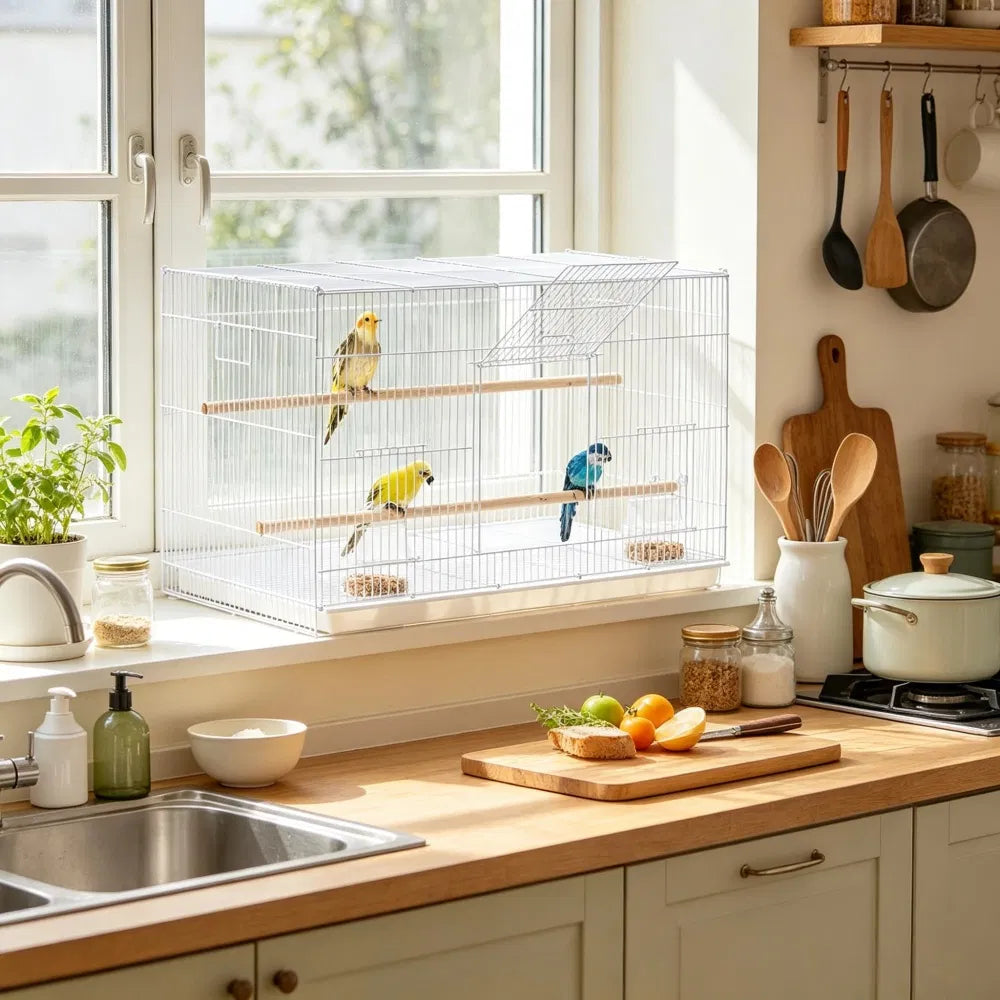 Bird Cage with Easy to Clean