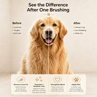 Pet Slicker Brush For Cats & Dogs, Self-Cleaning Grooming Brush With One-Click Hair Removal, Gentle Deshedding Tool For 