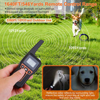 Train Collar OR Receiver Only Options - 3280FT Dog Training Collar IP67 Waterproof Pet Beep Vibration Electric Shock Col