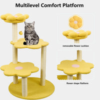 Cat Tree with Removable Cozy Perch & Scratching Posts Hanging & Toy Multi-Level Cat Furniture for Kittens/Cats to Climb,