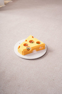 Cat Puzzle Toy With Ball And Spring-loaded Wand Felt Indoor Cat Toy Box Suction Cup Base Treat Puzzle Helps Cats Play In