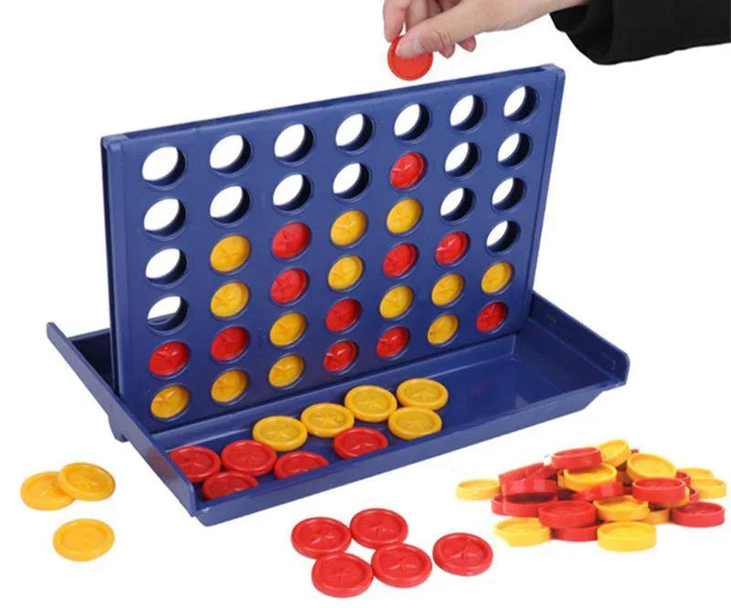 1 Set Connect 4 In A Line Board Game Foldable Children's Educational Toys for Kid Sports Entertainment Gifts For Kids Birthday - BIG FRENCHIES