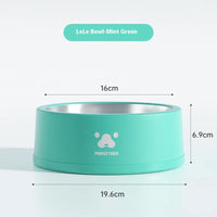 Pet Stainless Steel Anti-tumble Drinking Dog Food Rice Basin