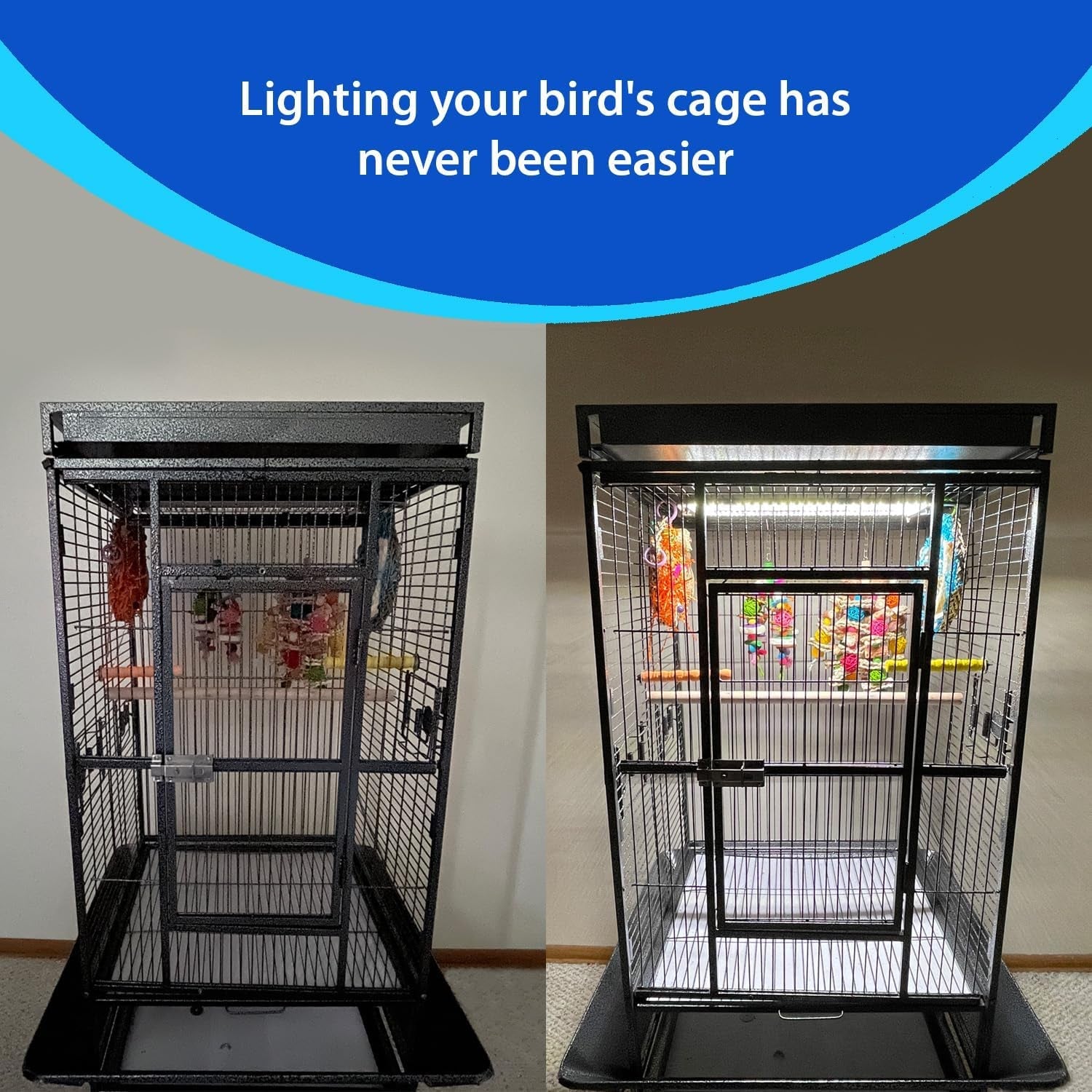 Happybird Lighting Bird Cage Light with Chew Guard - BIG FRENCHIES