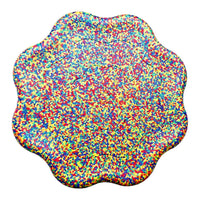 Flower-shaped Balance Board for Stepping Stones in Rainbow Confetti - BIG FRENCHIES
