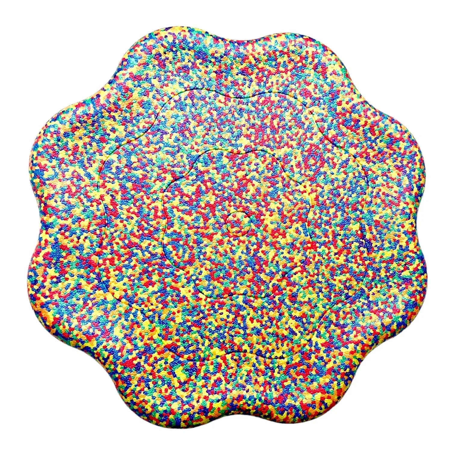 Flower-shaped Balance Board for Stepping Stones in Rainbow Confetti - BIG FRENCHIES