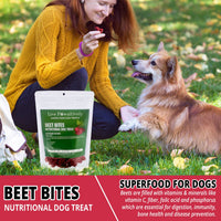 Live Pawsitive Beet Bites Superfood Dog Treats, Made in USA, 6.5 oz
