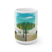 YELLOWSTONE NATIONAL PARK OLD FAITHFUL 11 OZ OR 15 OZ CERAMIC MUG - BIG FRENCHIES