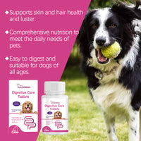 Dog Pre & Probiotic Digestive Care Tablets, Gut Health Supplement For Dogs, Supports Digestion, Immunity, Skin & Vision 