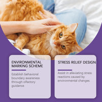 Calming Cat Spray, 60ML Natural Cat Anxiety Relief Spray For Stress & Bad Behavior Correction Product Bullet Points Natu