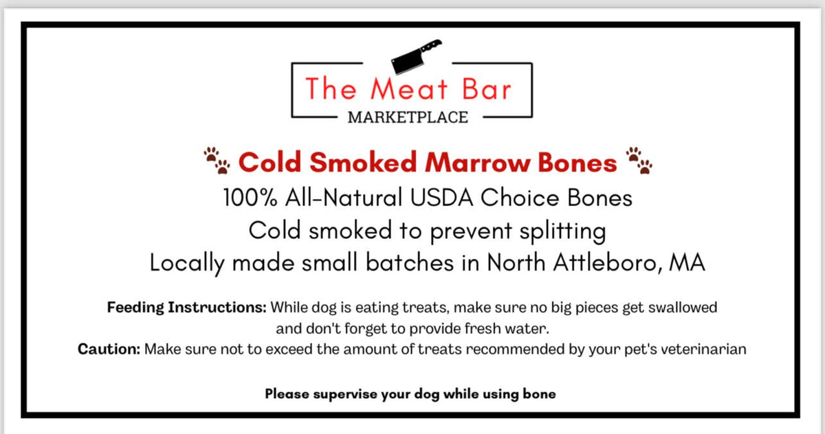 The Craft Butcher Bones Cold Smoked Marrow Bones for Dogs