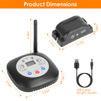 1Set 328FT Electric Wireless Dog Fence System With GPS Location Monitor Collar Receiver Rechargeable Beep Vibration Fenc