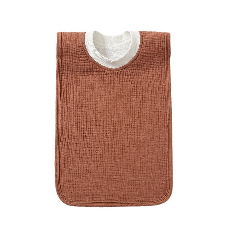 Large Childrens Washcloth Bib That Resists Stains