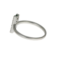 Natural .25ct Emerald Diamond Ring 14KT White Gold