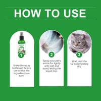 Natural Flea & Tick Spray For Dogs & Cats, Plant-Based Pest Repellent Kills Fleas, Ticks, Lice & Mites