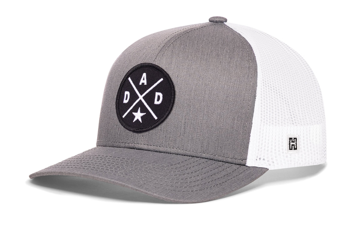 Dad Trucker Hat  |  Black  Snapback