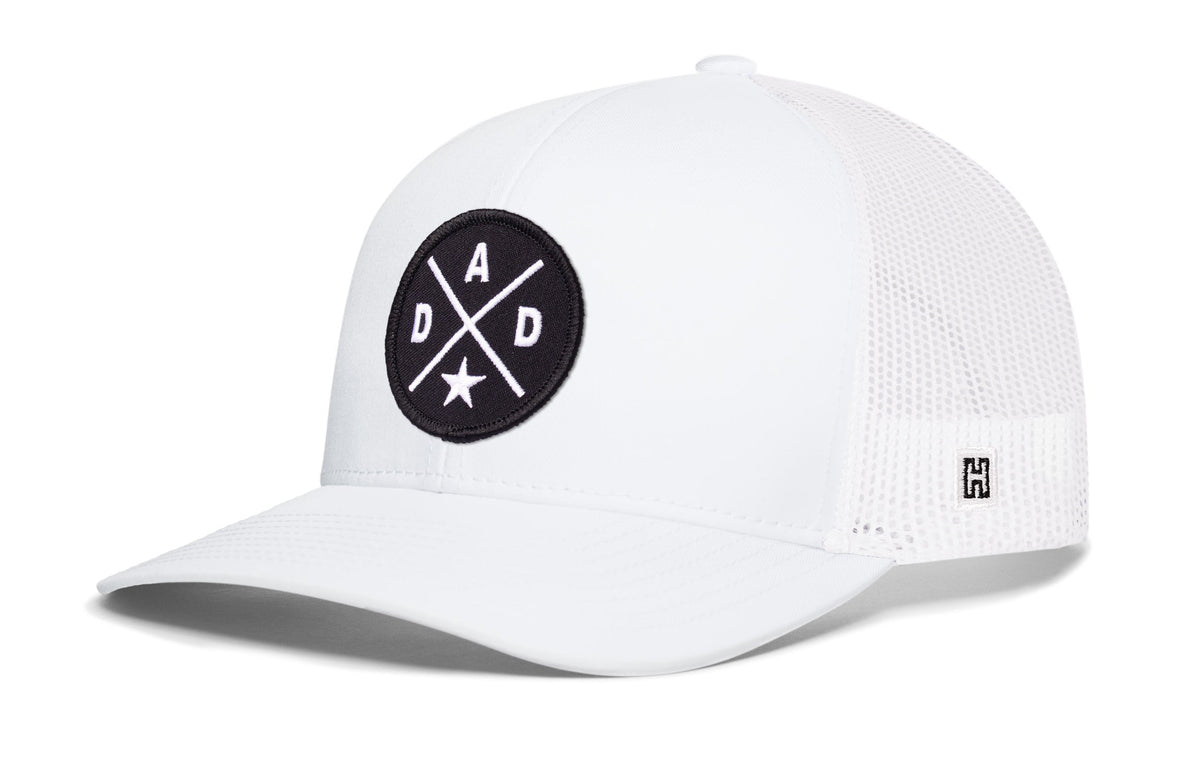 Dad Trucker Hat  |  Black  Snapback
