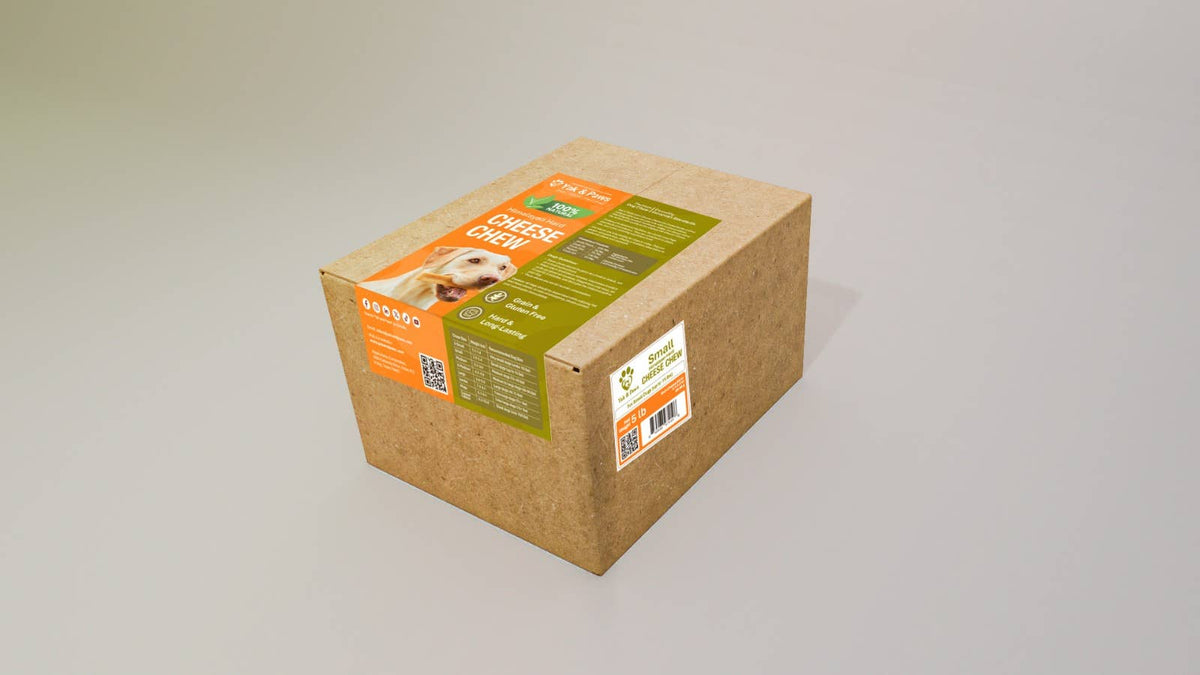 Yak and Paws Himalayan Yak Cheese Dog Chews, 5 lb Bulk Case