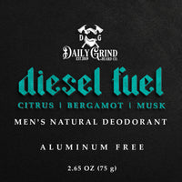 Diesel Fuel Natural Deodorant for Men - Citrus & Bergamot