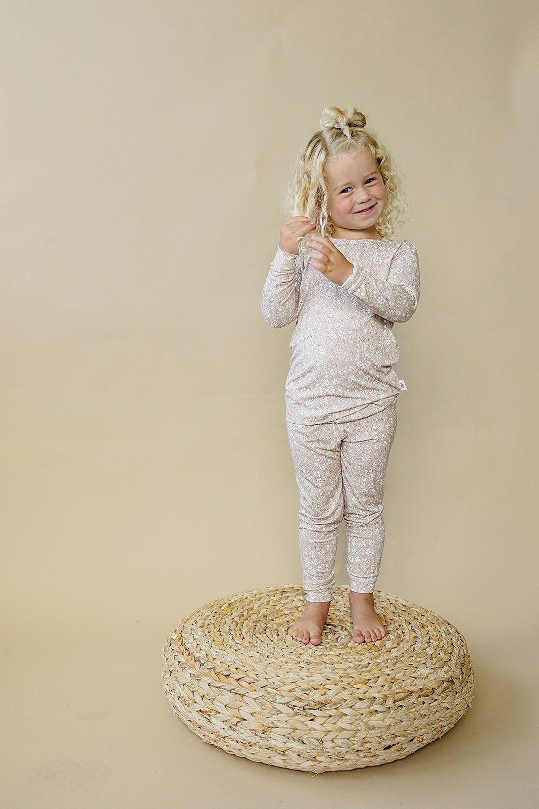 Dainty Ditsy 2pc Bamboo Pajamas - BIG FRENCHIES