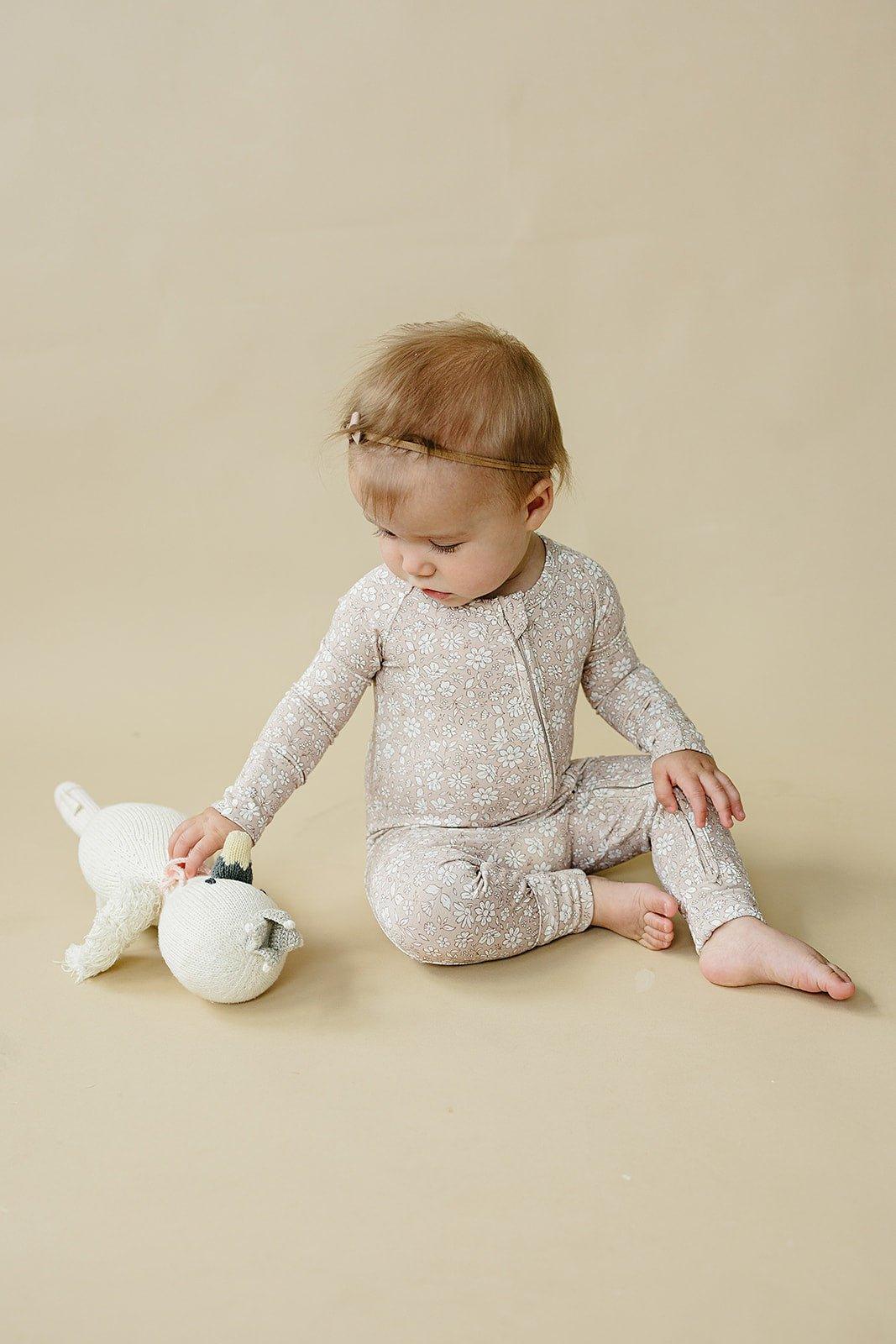 Dainty Ditsy Bamboo Zippy Romper - BIG FRENCHIES
