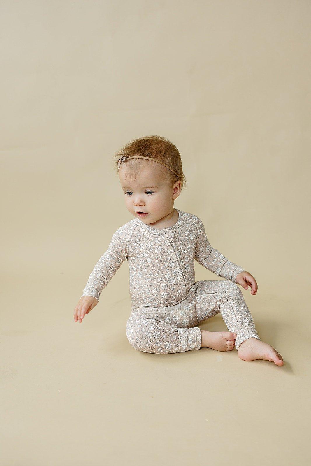Dainty Ditsy Bamboo Zippy Romper - BIG FRENCHIES