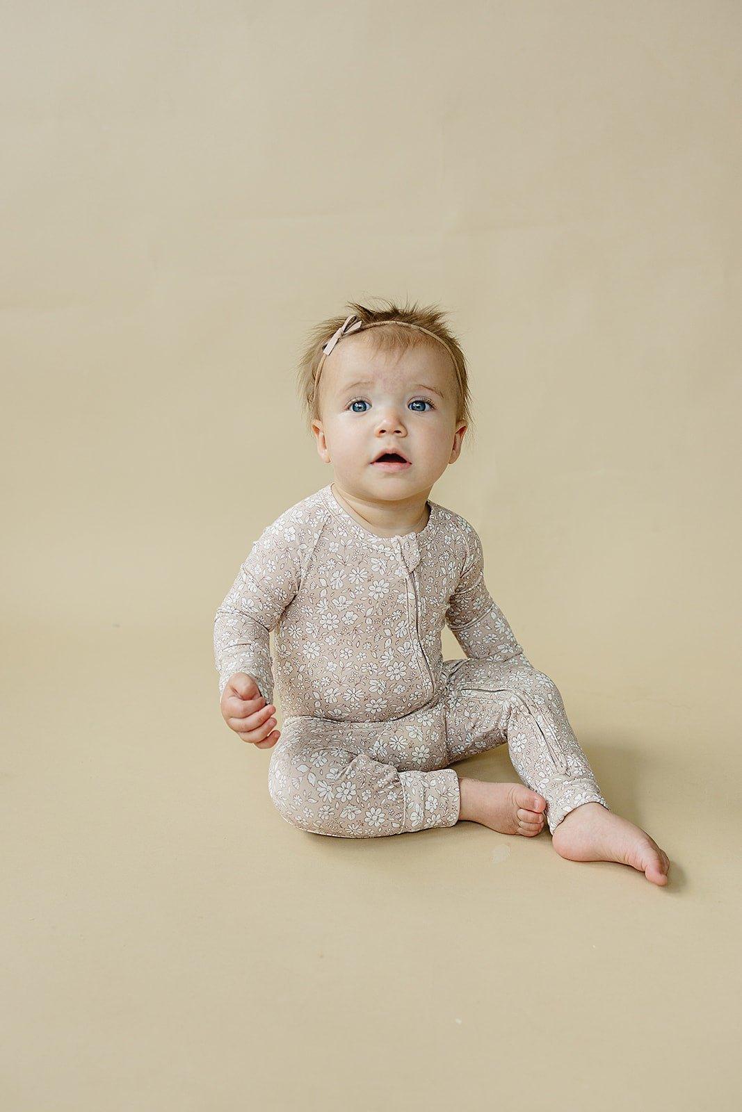Dainty Ditsy Bamboo Zippy Romper - BIG FRENCHIES