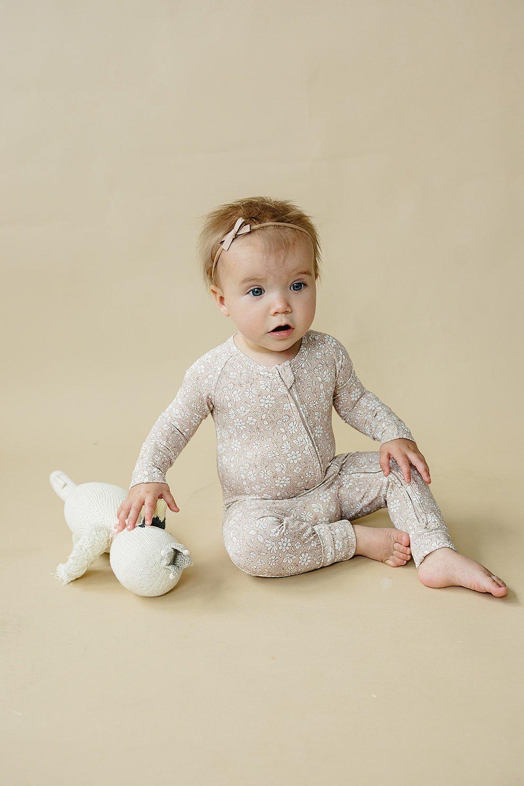 Dainty Ditsy Bamboo Zippy Romper - BIG FRENCHIES