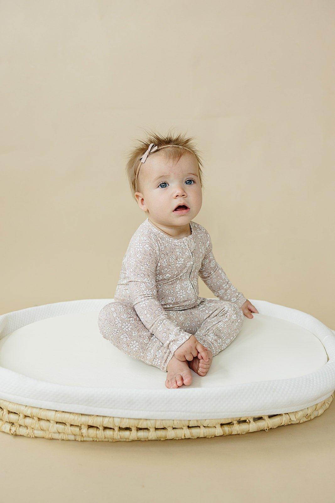 Dainty Ditsy Bamboo Zippy Romper - BIG FRENCHIES