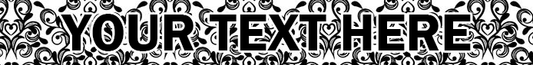 Personalized Damask Dog Collar