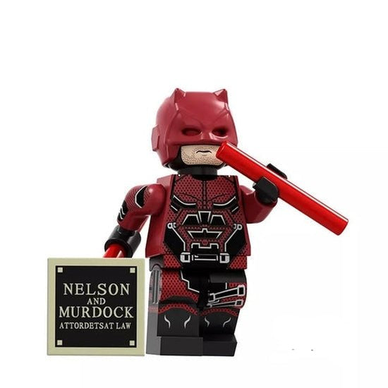 Blind Vigilante Custom Minifig with Book