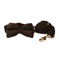 Personalized Dark Brown Velvet Classic Set