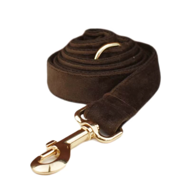 Personalized Dark Brown Velvet Classic Set