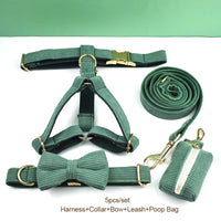 Personalized Dark Green Corduroy Classic Set