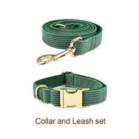 Personalized Dark Green Corduroy Classic Set